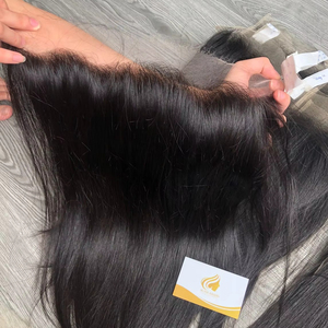 Perruques frontales de 28 pouces les plus vendues de l'usine du Vietnam, extensions de cheveux Remy de qualité supérieure avec style bouclé de luxe, bon prix - Product Image 1