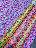 Tissu en mousseline imprimé numérique doux pour robes de mariée, tenues de soirée, vêtements de mode, textile élégant, fabricant OEM personnalisé, vente en gros