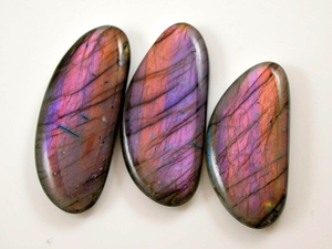 Violet feu Labradorite palmier pierre Quartz guérison cristal poche inquiétude pierre pour cristal lâche Cabochon pierres précieuses fabrication de bijoux - Product Image 2