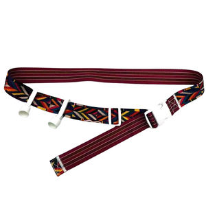 Ceinture de football tribal personnalisable pour enfants et adultes, accessoire de sport réglable avec trois drapeaux détachables, uniforme pour hommes - Product Image 1
