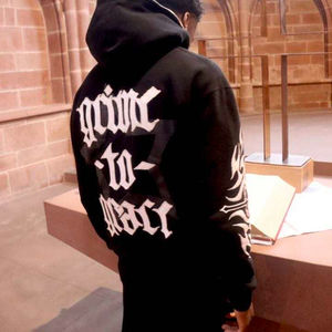 Manufacturer Custom Logo Puff Print Heavyweight 100% Cotton 3D Embroidery Oversized Boxy Zip Up <b>Hoodies</b> For Men - Product Image 4