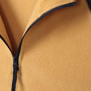 Sudadera con cremallera de cuarto de alta calidad para hombre, forro polar de algodón suave 440 GSM, duradera y cálida, OEM ODM, logotipo bordado, sudaderas con capucha para hombre - Product Image 5