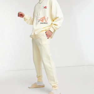 Survêtement de haute qualité pour hommes, logo imprimé personnalisé, survêtement flexible, pantalon de survêtement, taille plus pour la salle de sport - Product Image 3