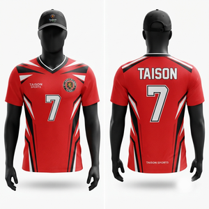 ชุดเซ็ตเสื้อแจ็คเก็ตและกางเกงขาสั้นผู้ชาย ผ้าไมโครไฟเบอร์โพลีเอสเตอร์คุณภาพสูง 120 GSM สีน้ำตาลเบจ ตัดต่อสีตัดกัน ระบายอากาศได้ดี พิมพ์ลายดิจิตอลตามสั่ง - Product Image 4