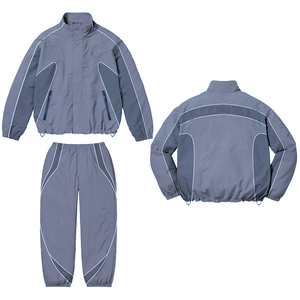 2025 survêtement léger en nylon imperméable en gros personnalisé de haute qualité survêtements personnalisés de couleur gris foncé pour hommes - Product Image 1