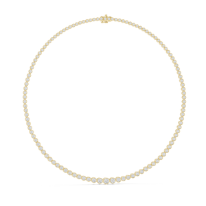 Collier en diamant taille ronde cultivé en laboratoire ou naturel IGI GIA certifié élégant bijoux de luxe personnalisés pour femmes cadeau - Product Image 2