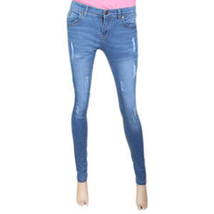 Pantalon en jean pour femme - Bleu - Product Image 4