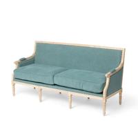Canapé sectionnel contemporain de luxe en tissu Tosca turc, structure en bois massif, finition blanchie, mobilier modulaire trois places pour