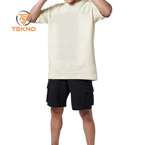 Qualité supérieure 100% coton pour hommes T-shirt coupe surdimensionnée respirant style été tricoté avec impression de logo personnalisé et longue longueur - Product Image 5