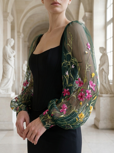 Tissu en maille tricotée unie et douce pour robes de mariée et vêtements légers pour filles - Product Image 5