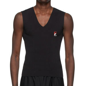 Camiseta sin mangas de algodón tejida informal para hombre, con estampado a cuadros, cuello redondo, nueva llegada, ligera, anti-bolitas, de secado rápido, con logotipo de color personalizado - Product Image 4