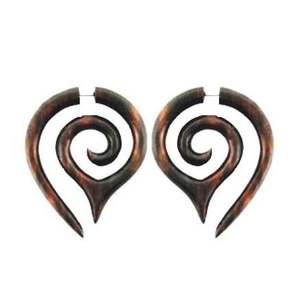 Boucles d'oreilles écologiques à motif unique pour les bijoux de fête à la ferme Boucles d'oreilles en bois de bohême attrayantes Bijoux d'oreille en bois nouvellement arrivés - Product Image 5