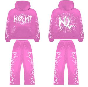 Conjunto Deportivo de Invierno con Capucha, Unisex, Tallas Grandes, Tejido Transpirable, Pantalones con Pedrería, Atuendo Premium - Product Image 1