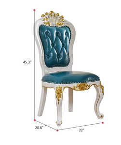 ชุดโต๊ะรับประทานอาหารแกะสลักสไตล์ยุโรปสุดหรู ทำจากไม้มะฮอกกานีแท้ แกะสลักด้วยมือ สำหรับใช้ในห้องรับประทานอาหาร - Product Image 2