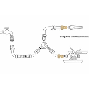 Connettore per tubo in ottone da 3/4. - Product Image 4