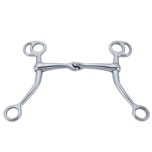 Mèche en acier inoxydable lourd anneau de cheval bouche articulée anneau lâche mèche pour fournitures mèches de cheval de haute qualité conception personnalisée - Product Image 2