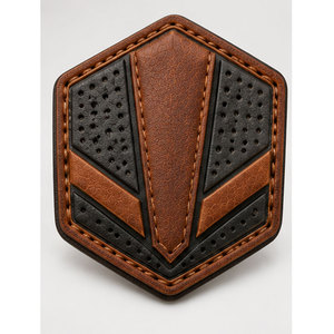 Écussons en cuir personnalisés, étiquettes logo, badges décoratifs à coudre pour chapeaux, artisanat, accessoires personnalisés - Product Image 1