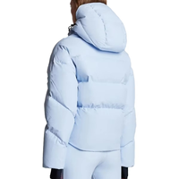 Veste bomber matelassée en toile de coton pour femme, personnalisée par OEM, doublure en laine respirante, coupe-vent, imperméable, pour l'hiver