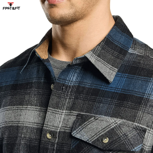Camisa de Franela para Hombre, Más Vendida, Informal, Tejida, Transpirable, de Secado Rápido, para Deportes al Aire Libre, Gimnasio, Correr - Product Image 6