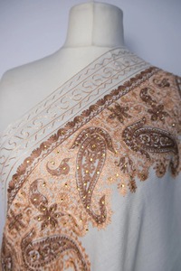 Kashmiri Wool <b>Shawl</b> Elegant Hand Embroidered Winter Stole Cozy <b>Wrap</b> Stylish Accessory for Women Fashion - Product Image 2