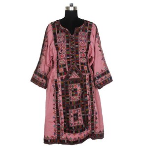 Collection de robes Vintage Banjara Balochi brodées à la main Tribal soie imprimé coton ethnique Style Vintage robe Baluchi Vintage - Product Image 3