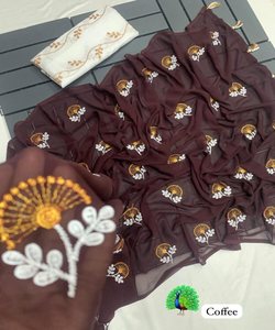 Descubre saris exclusivos en una variedad de telas y colores Encuentra saris a precios bajos sin comprometer la calidad - Product Image 5