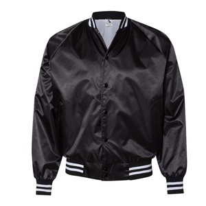 Adulte unisexe Offre Spéciale personnalisé polyester matériel de marque propre logo veste d'université en satin, blouson aviateur léger en gros - Product Image 5