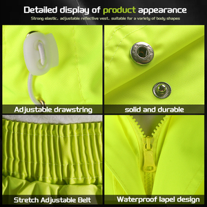 Reflective Suits <b>Hi</b> <b>Vis</b> Security Workwear Suits Custom Logo Winter Security Wear Suits Sets - Product Image 5