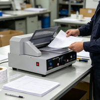 Guillotina Manual para Cortar Papel de 320 mm, Formato A4, para Tarjetas, Fotos y Etiquetas, con Motor, para Oficina, Imprenta y Copistería
