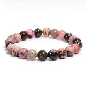 Wholesale Natural Howlite Gemstone <b>Bracelet</b> 8mm Round Beads Handmade Elastic Stretch <b>Crystal</b> Jewelry for Healing & Meditation - Product Image 2