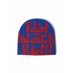 Gorro Azul con Diseño de Gráficos Radiales - Product Image 1