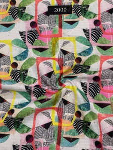 Yellow Digital Printed Cotton Canvas Fabrics <b>for</b> Women's Dress and Gown Deals in Wholesale - Product Image 4