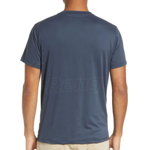 Logotipo personalizable impreso 100% algodón transpirable camiseta de hombre patrón sólido y todos los colores de marca - Product Image 2