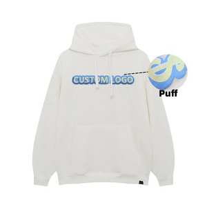 Sudadera con capucha de gran tamaño de otoño personalizado con estampado de algodón orgánico ecológico - Product Image 1