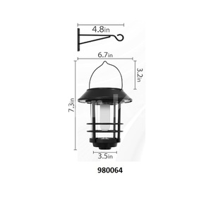 Custom Home Decor Wall-mount Hexagon Shape Antique Metal Lantern - Product Image 4