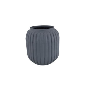 Vente en gros de vaisselle décorative pour la maison Vase décoratif à fleurs en métal et fer Finition grise pour la décoration d'hôtels et de maisons en métal - Product Image 6
