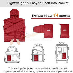 Veste matelassée à capuche pour hommes manteau d'hiver léger isolé pour le ski, la neige et la randonnée logo personnalisé OEM couleur design - Product Image 2