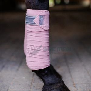 Envolturas de polo ecuestres personalizadas Vendaje de pierna de caballo de lana suave para entrenamiento Competición y protección Envolturas de polo personalizadas - Product Image 5