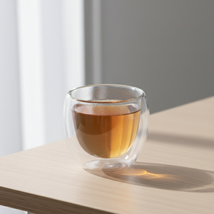 Vente chaude 3306329-0.15 Tasse en verre borosilicate à double paroi de qualité alimentaire Résistante à la chaleur Style nordique pour les boissons - Product Image 6