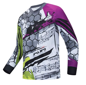 Maillot de VTT unisexe à manches longues, sublimation personnalisée, séchage rapide, respirant, léger, vente en gros, directement de l'usine - Product Image 3