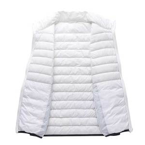 Veste en duvet sans manches à col montant imperméable pour hommes haute qualité vente en gros couleur unie chaude veste épaisse pour l'hiver - Product Image 3