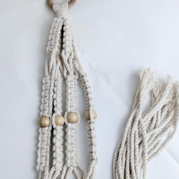 Porte-pot suspendu en macramé fait à la main pour décoration de maison et de jardin