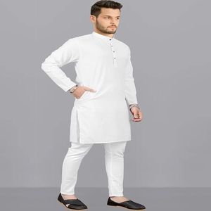 Traditional Muslim Clothing Beautiful <b>Men</b> <b>Shalwar</b> <b>Kameez</b> in Solid Color in Cheap Price 2025 - Product Image 2