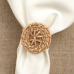 Wholesale <b>Cheap</b> Price Table Decor Rhinestone Bling Napkin <b>Ring</b> Rattan Napkin Buckle <b>Ring</b> for Place Setting Serviette - Product Image 4