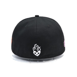Détail d'arc en coton de qualité supérieure arcs en coton plat Bill gravé plaque métallique Style plaque métallique casquettes de Baseball avec <span class=keywords><strong>mots</strong></span> Marine - Product Image 3