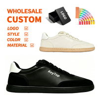 Chaussures GAT pour Hommes, Marque Privée, Style Rétro, en Daim et Cuir PU, pour Usage Quotidien, Semelle Plate Confortable, Embout Large