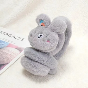 ที่ปิดหูเด็กแบบใหม่สำหรับฤดูหนาว แฟชั่นทันสมัย นุ่ม อุ่น ยืดหยุ่น น่ารัก ปักลาย ป้องกันความหนาว สามารถเลือกสีได้ - Product Image 6