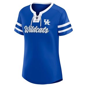 Jersey deportivo con cordones para hombre Kentucky Wildcats Royal Blue HBCU ropa frontal transpirable de punto de talla grande 100% algodón oficial Reino Unido - Product Image 2