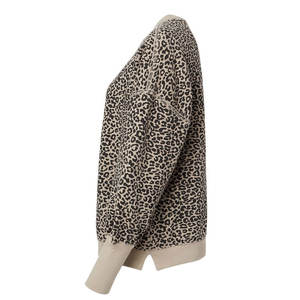 Sweat-shirt à col rond surdimensionné en molleton de coton chaud pour femmes, personnalisé, pour l'automne, lourd, pour femmes - Product Image 4