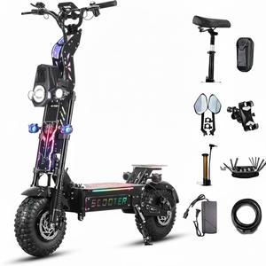 T/90 Pro Electric Scooter Adults 10000W Dual Motor 68 MPH Max Speed <b>12V</b> Aluminum Removable <b>Battery</b> 24" Off-Road Tires 800lbs Max - Product Image 1